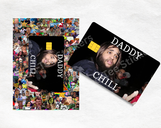 Daddy Chill: Bank Card Sticker, 002